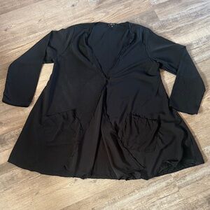 Comfy USA Black Long Sleeve Open Cardigan size S